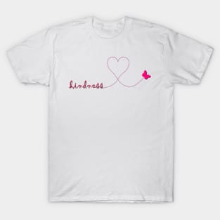 Kindness Design, Anti-Bully Heart Follows Kind Choices Butterfly making Heart Loop Apparel, mugs, pillows, bedding, clocks, and more Gifts T-Shirt